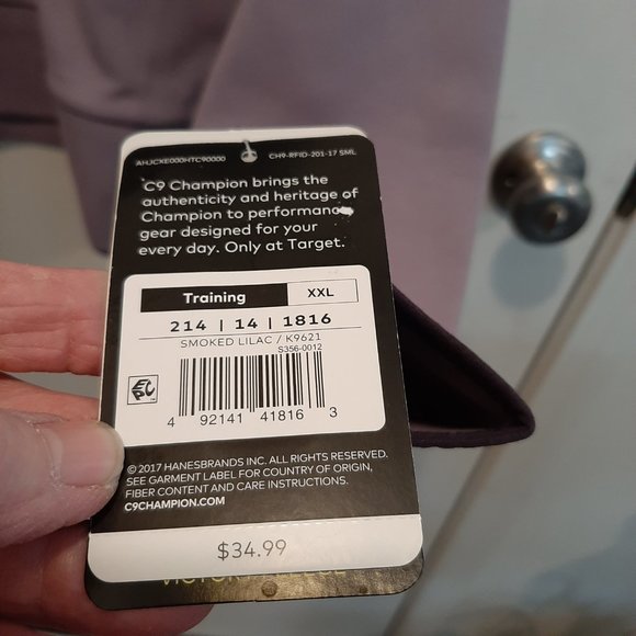 CRAZY $8's Clearance Sale!! Champion Training Jacket; XXL; Smoked Lilac; 1/4 zip - Picture 4 of 6